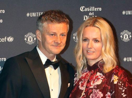 Silje Solskjaer with her husband Ole Gunnar Solskjaer.